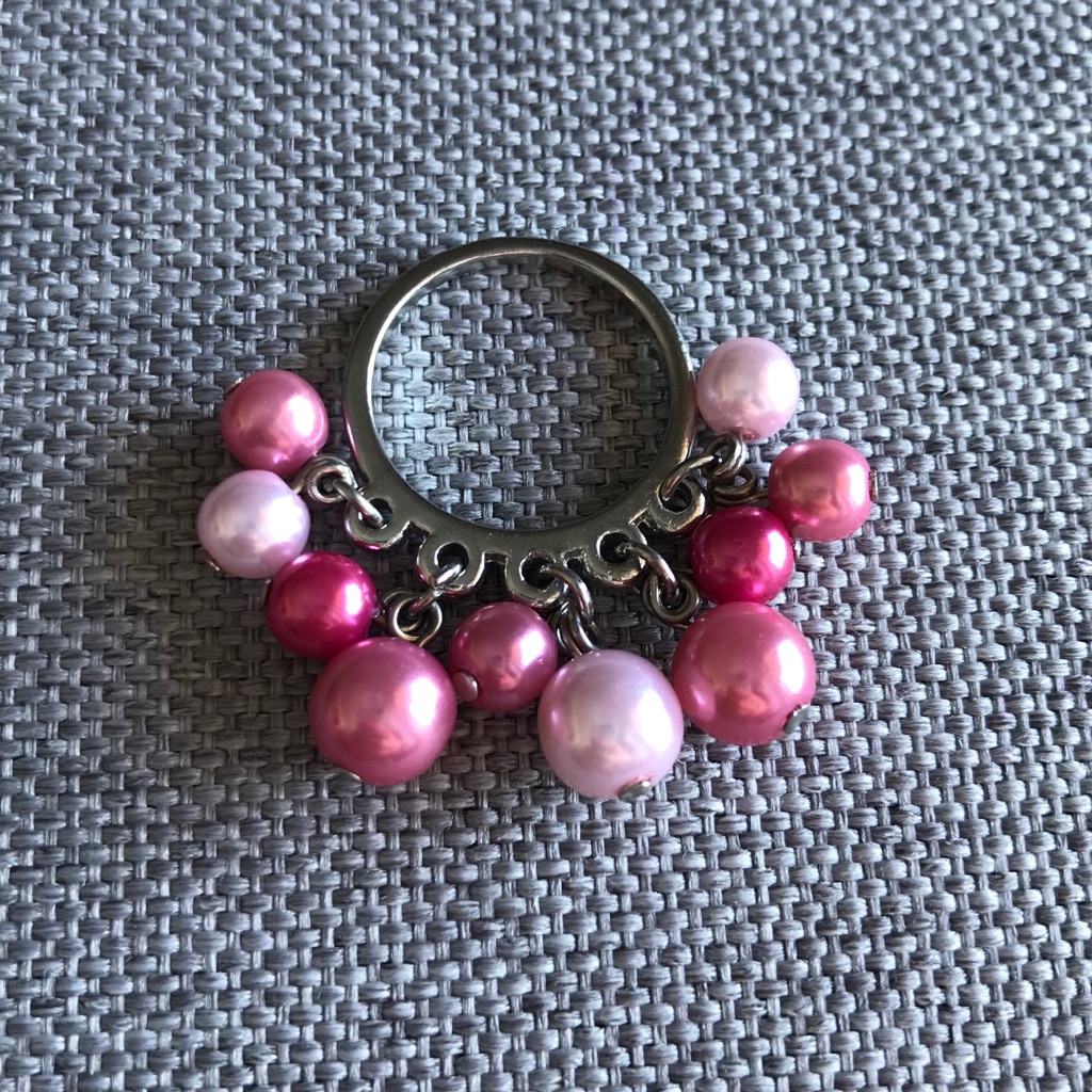 Pink Dangling Ring